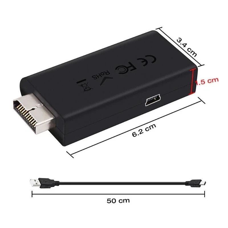 Bitfunx HDMI-compatible Converter Adapter Ypbpr Input for Sony PS2