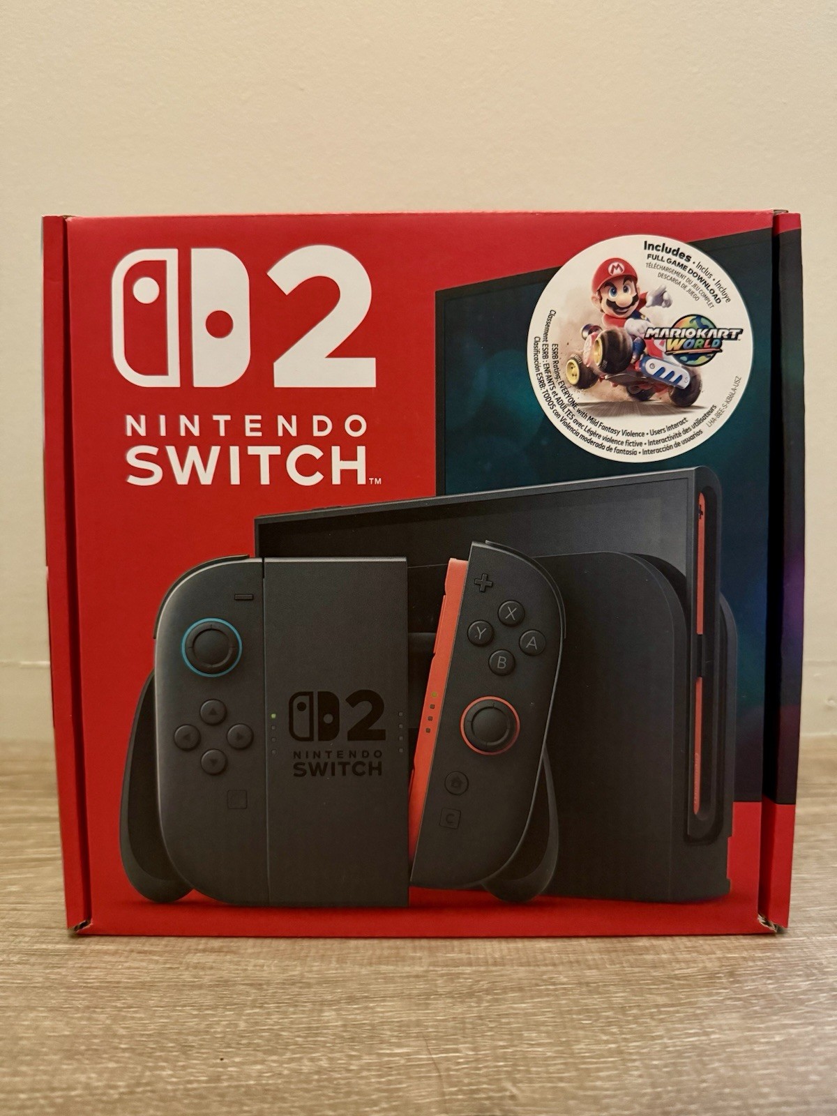 Brand New Nintendo Switch 2 + Mario Kart World Tour Bundle – Sealed