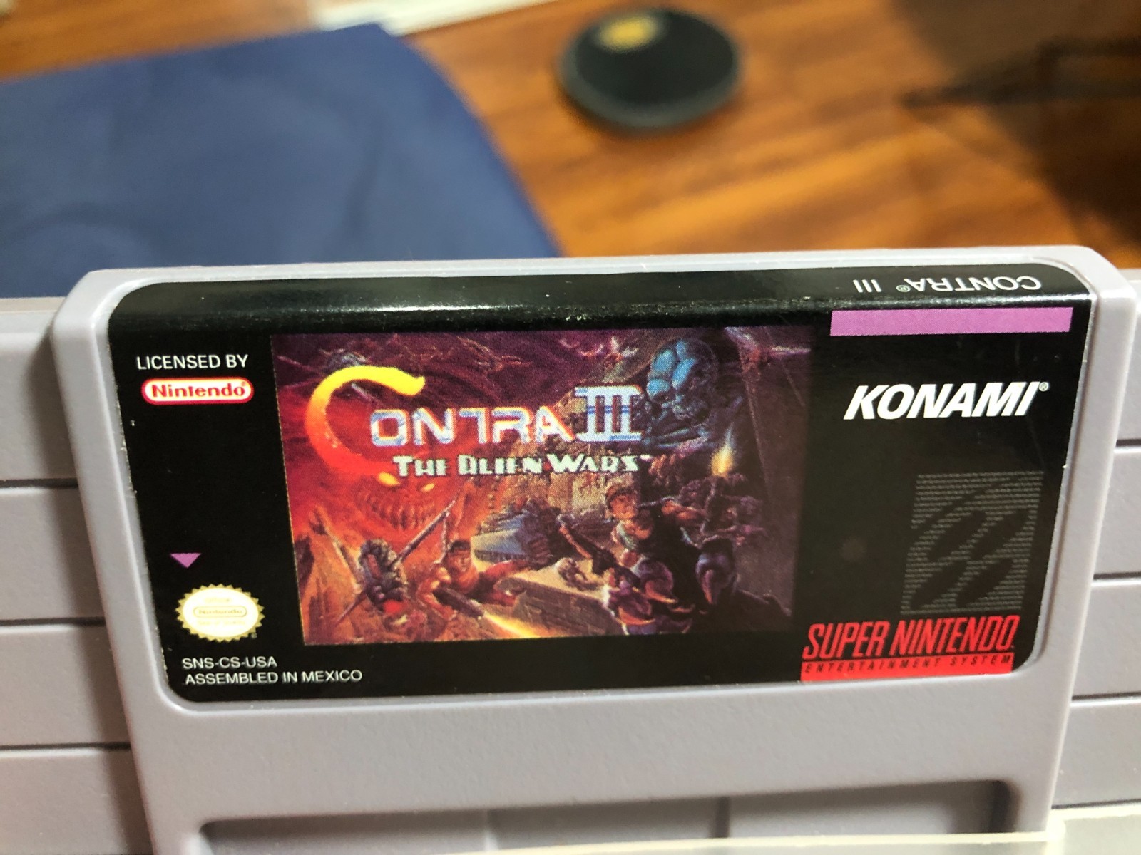 Contra 3 III: The Alien Wars (SNES) (Majesco) CIB Very Damaged Box, Untested