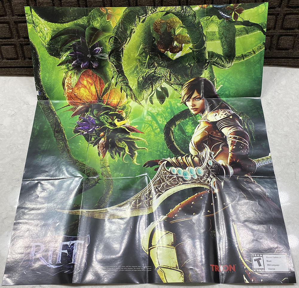 Rift PC DVD-ROM Game (2011, Trion Worlds) w/ Box, Manual, Key Code, Map / Poster
