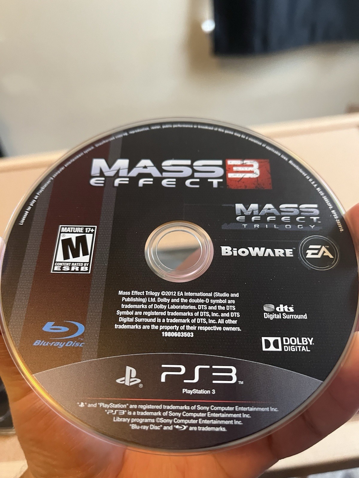 EA Mass Effect Trilogy (Sony PlayStation 3, 2012) RPG Sci-Fi 3-Disc Set M
