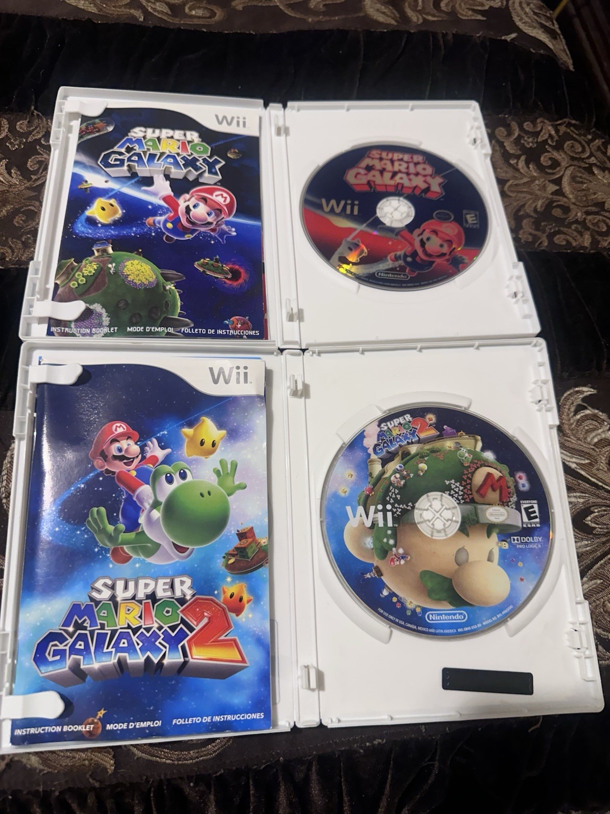 Super Mario Galaxy 1 And 2 Bundle Lot (Nintendo Wii, 2007) CIB Tested!