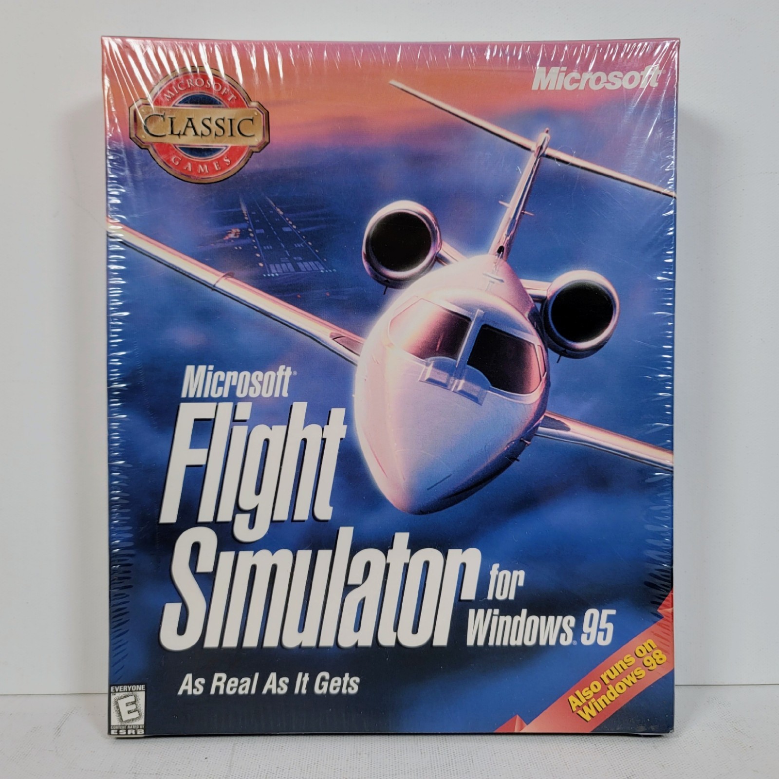 Microsoft Flight Simulator Windows 95 Big Box PC FACTORY SEALED (Box Wear) NEW