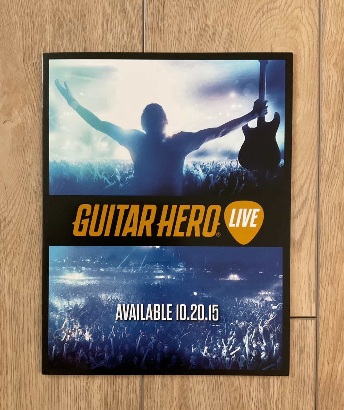 GUITAR HERO LIVE 2015 Video Game Retailer Launch Kit Glossy Promotional Booklet