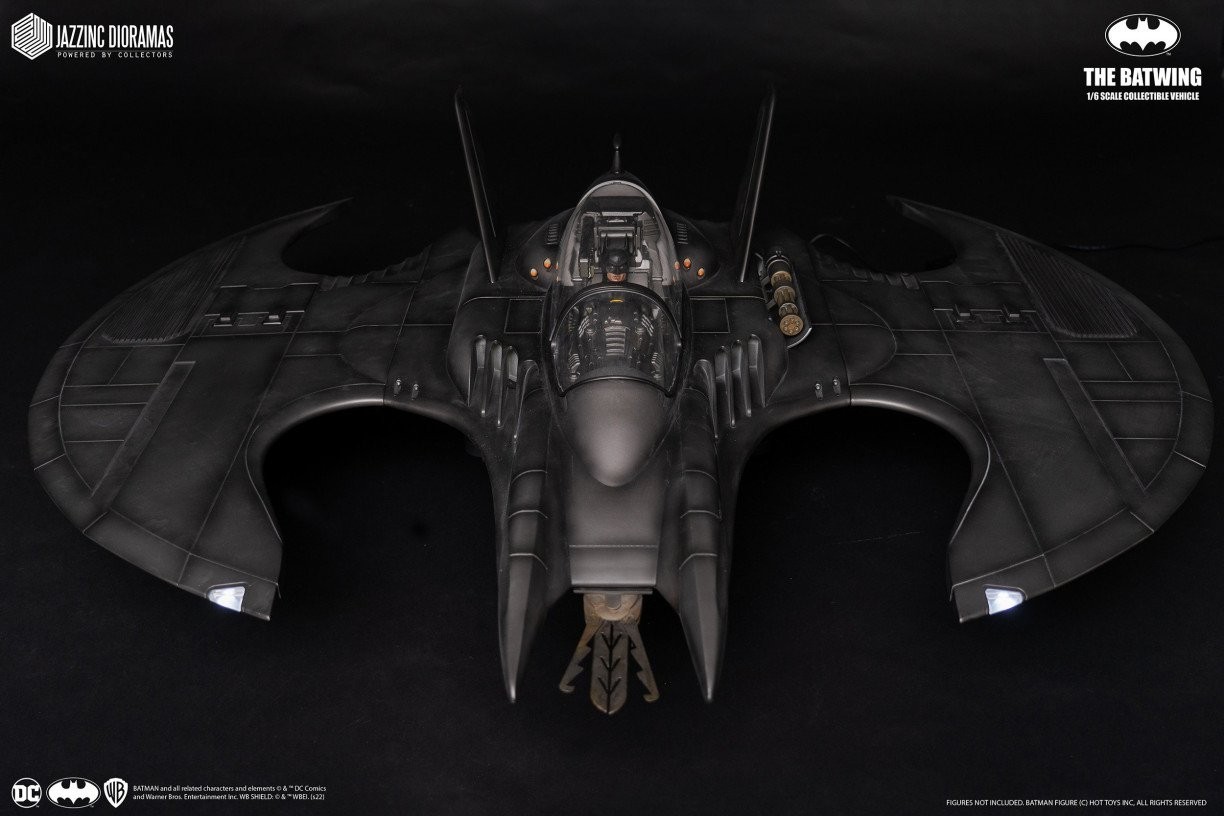 Jazzinc 52″ 1989 Keaton Batman BATWING 1/6 Scale Jet Plane Vehicle Hot Toys NEW