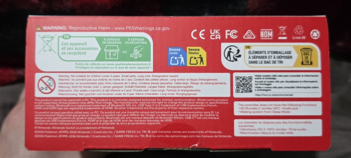 2026 HORI Wireless HORIPAD Turbo (Pokemon Green Themed) for Nintendo Switch 2