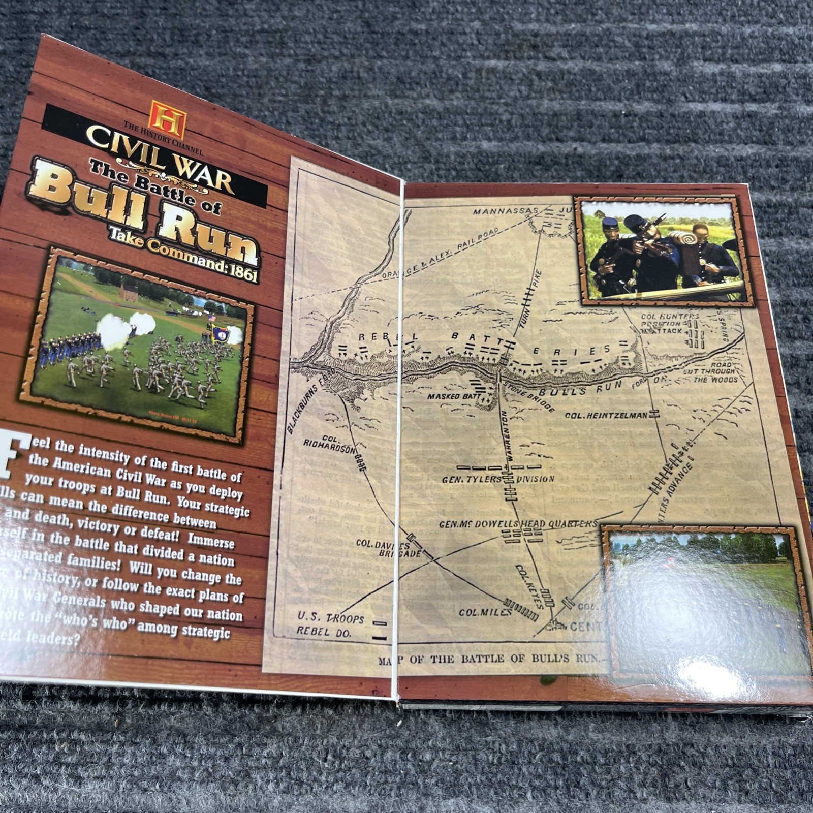 History Channel: Civil War The Battle of Bull Run Take Command 1861 PC GAME