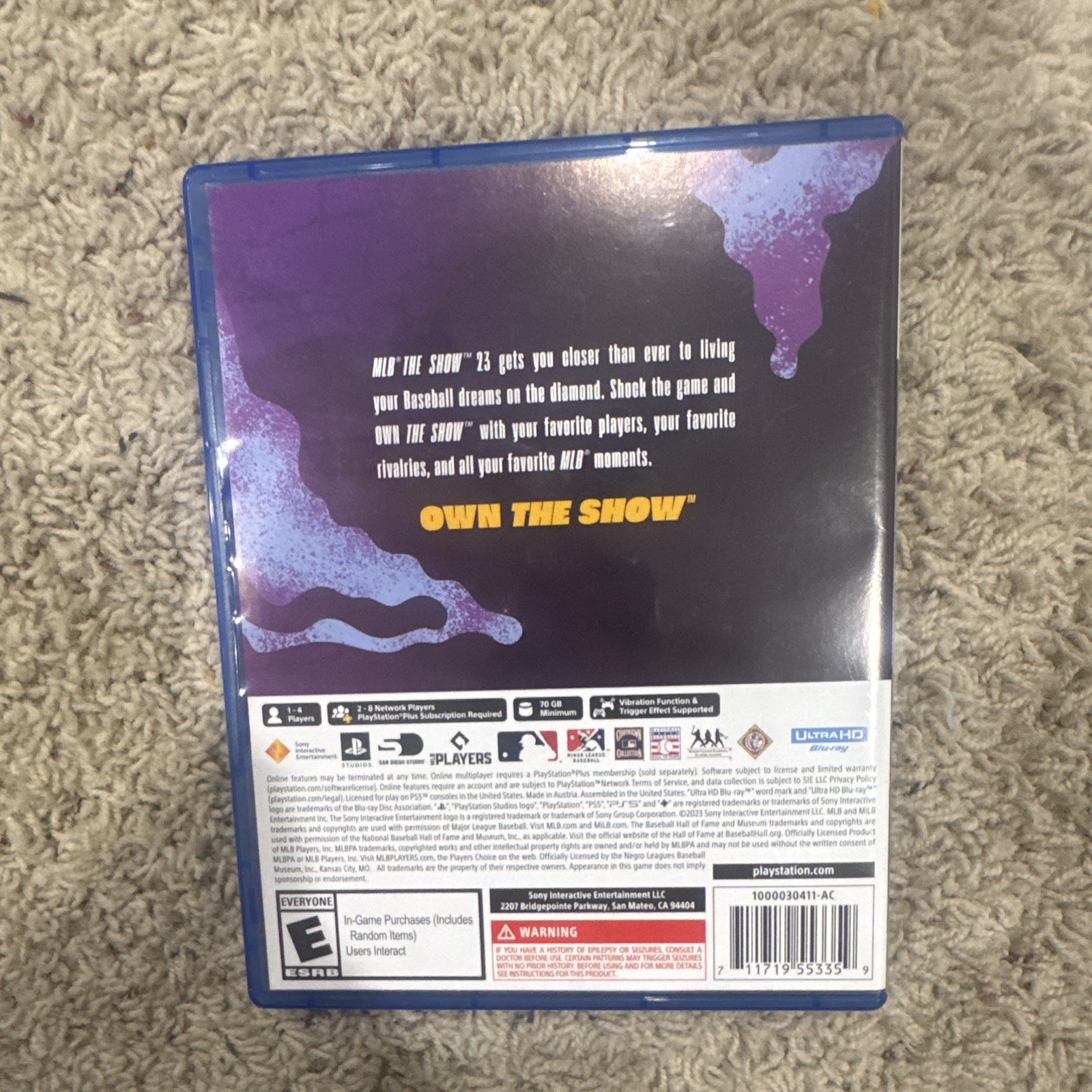 MLB The Show 23 (PS5) 2023 E Multiplayer Online Play NTSC-U/C Baseball