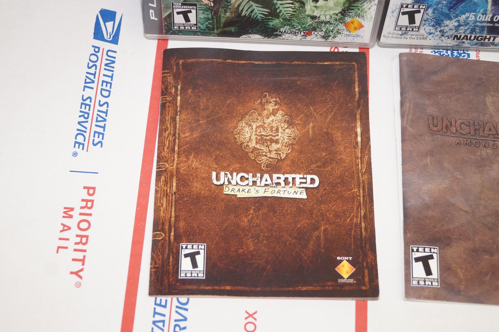 Sony PlayStation 3 PS3 Uncharted 1 2 3 Trilogy Bundle Lot Action Game Complete