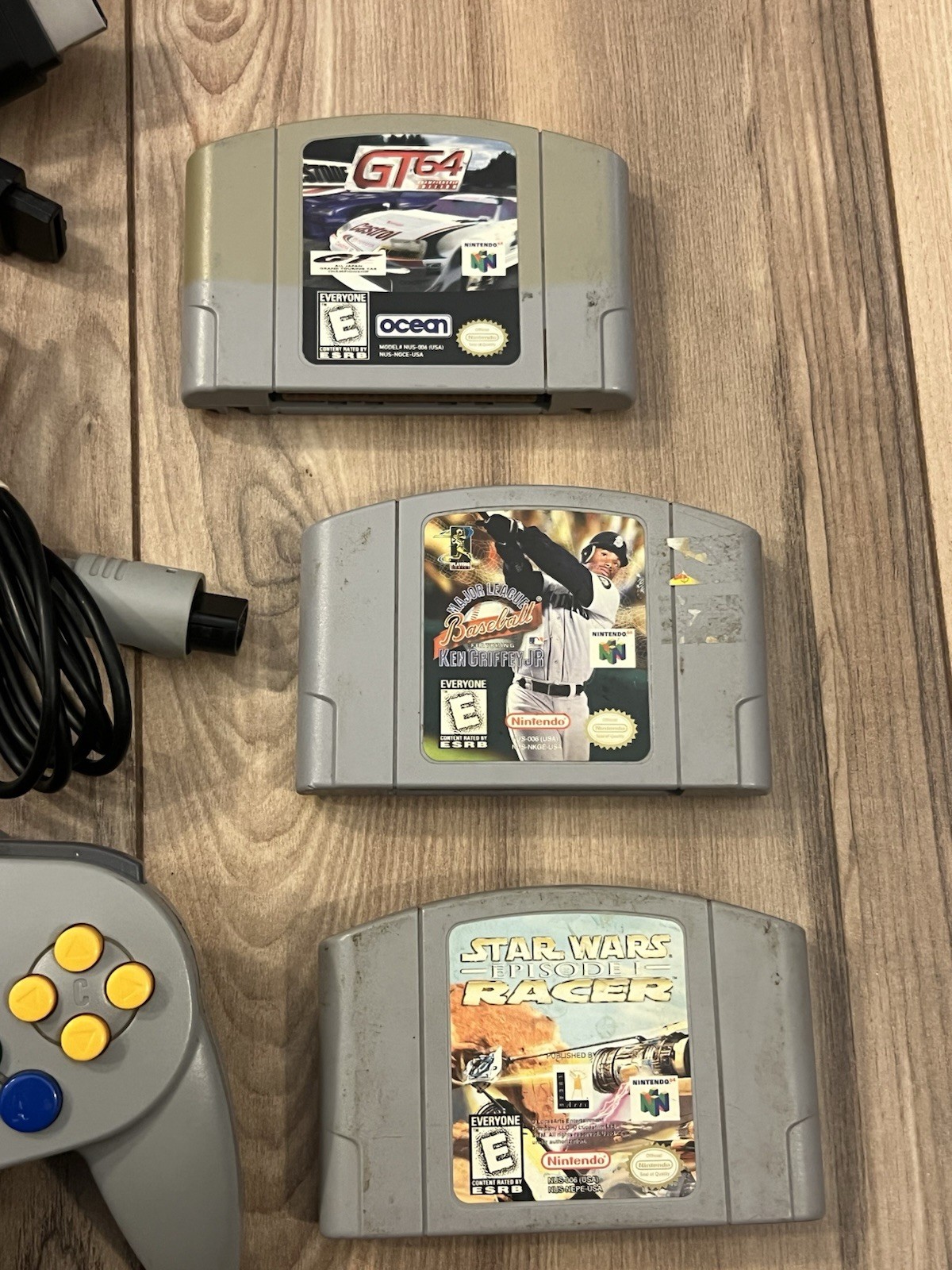 Nintendo N64 Funtastic Ice Blue Console Bundle 3 Games Controller Tested Works