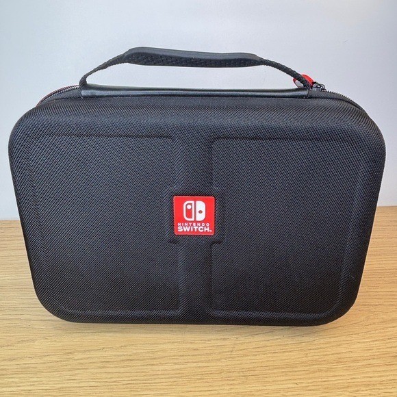 Nintendo Switch System Carrying Case Black Hard Shell Travel Bag for Console