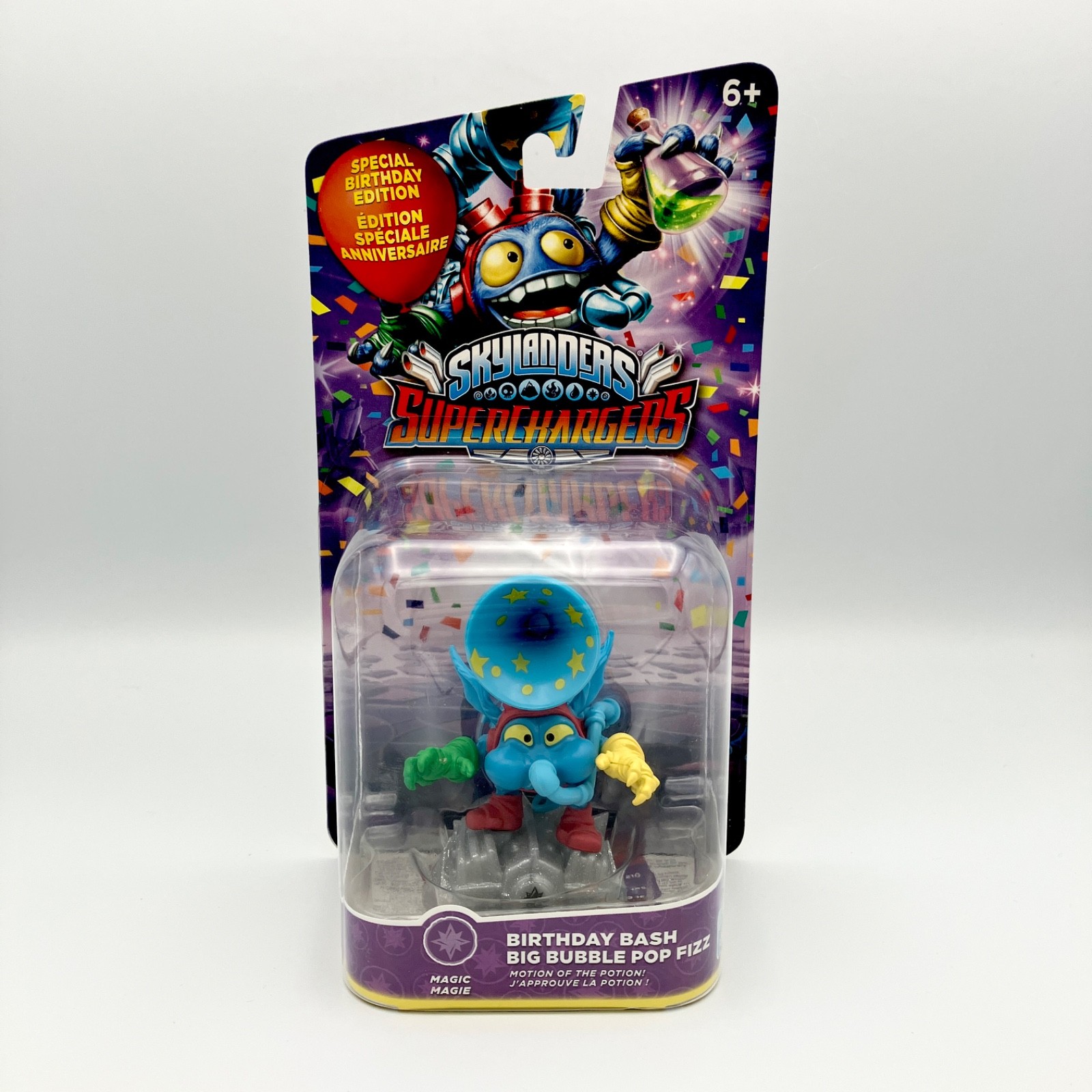 Skylanders Superchargers Birthday Bash Big Bubble Pop Fizz Figure NEW SEALED