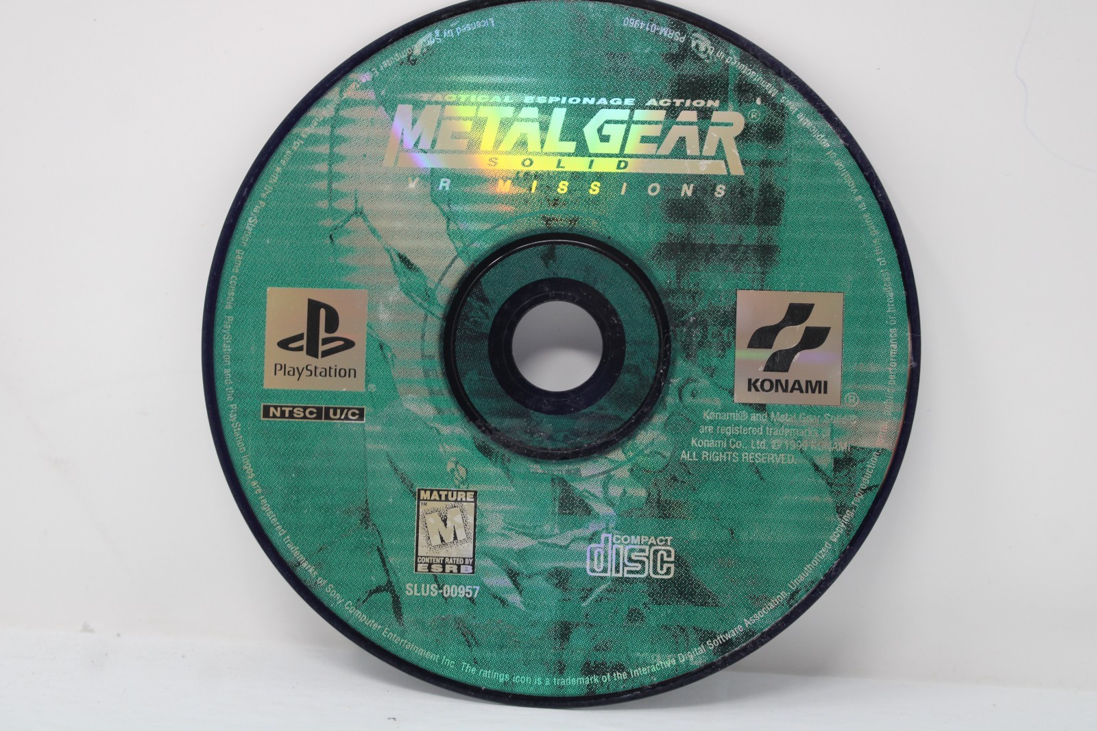 Metal Gear Solid: VR Missions (Game Only) (Sony Playstation PS1) Disc Only