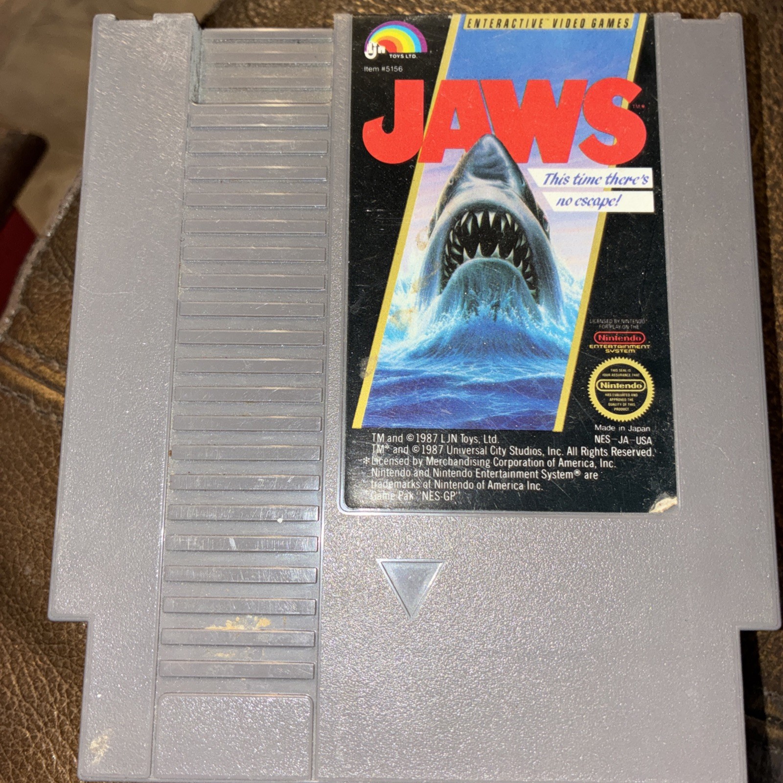 Jaws Nintendo Entertainment System NES Game Cartridge Untested
