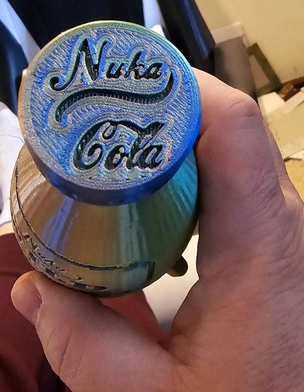 Nuka WILD Cola Bottle +CAP Fallout 3D Cosplay Storage Container Gamer Toy