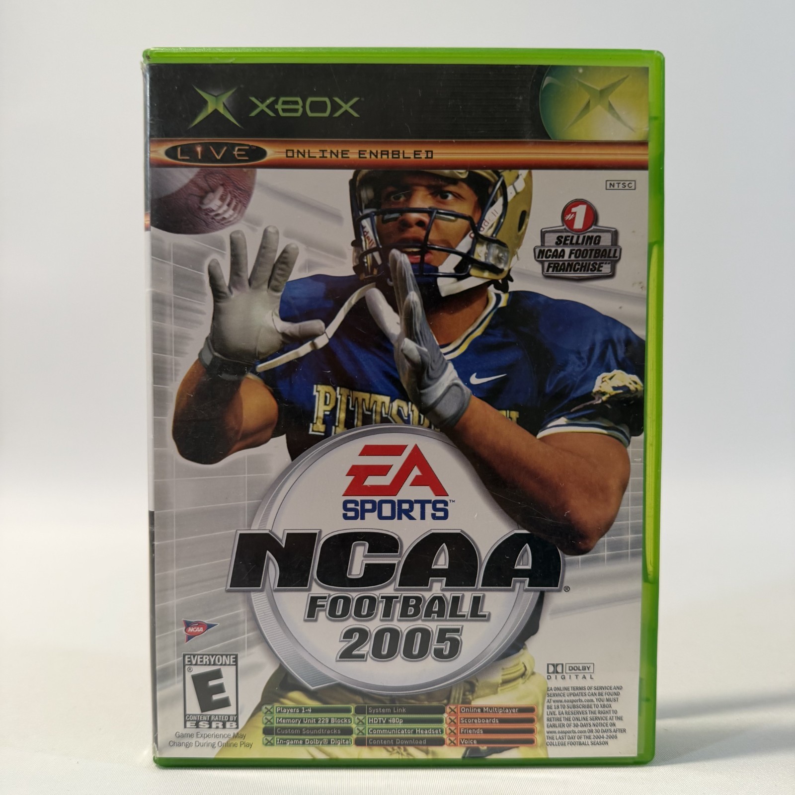 NCAA Football 2005 & Top Spin Xbox EA Sports 2-in-1 Video Game No Manual