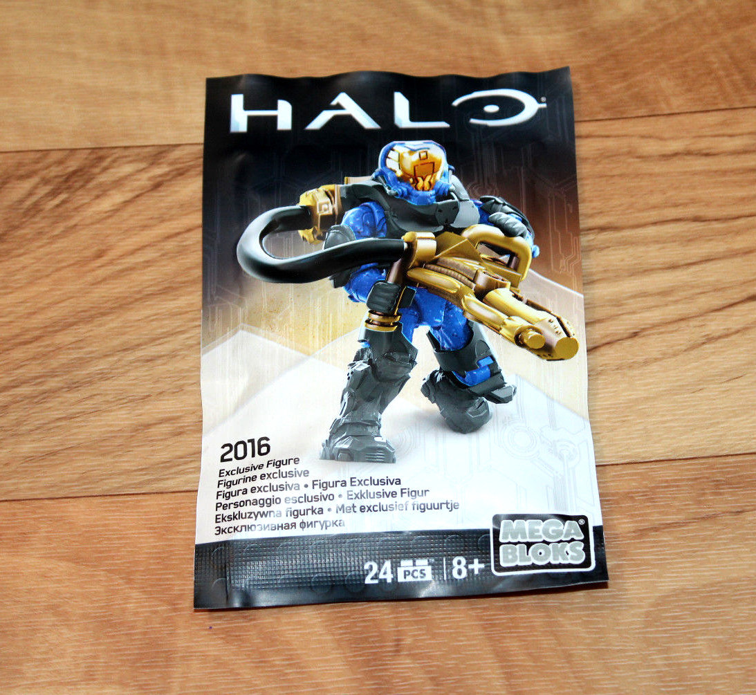 Halo Mini Exclusive Flame Marine Hellbringer Figure Mega Bloks Gamescom 2016