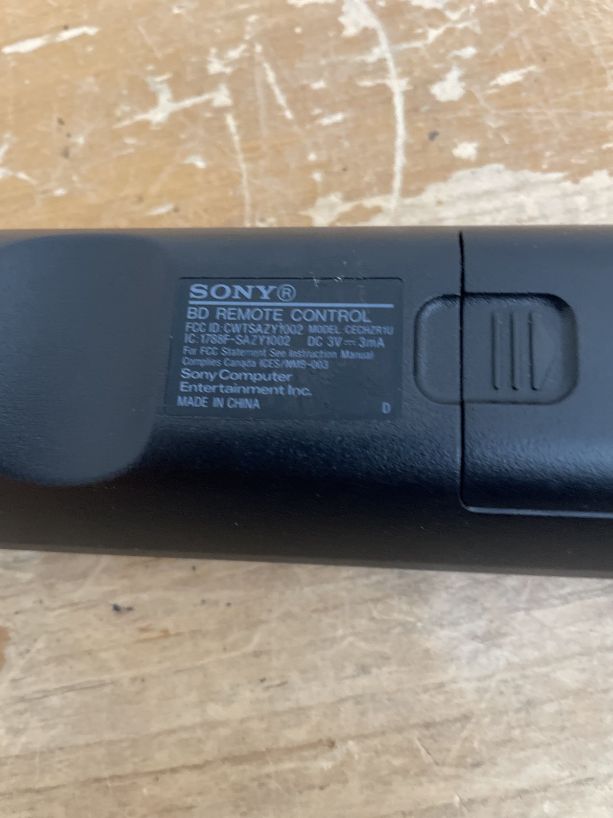 SONY BD Playstation 3 PS3 Blu-Ray DVD Remote Control Genuine OEM CECHZRIU