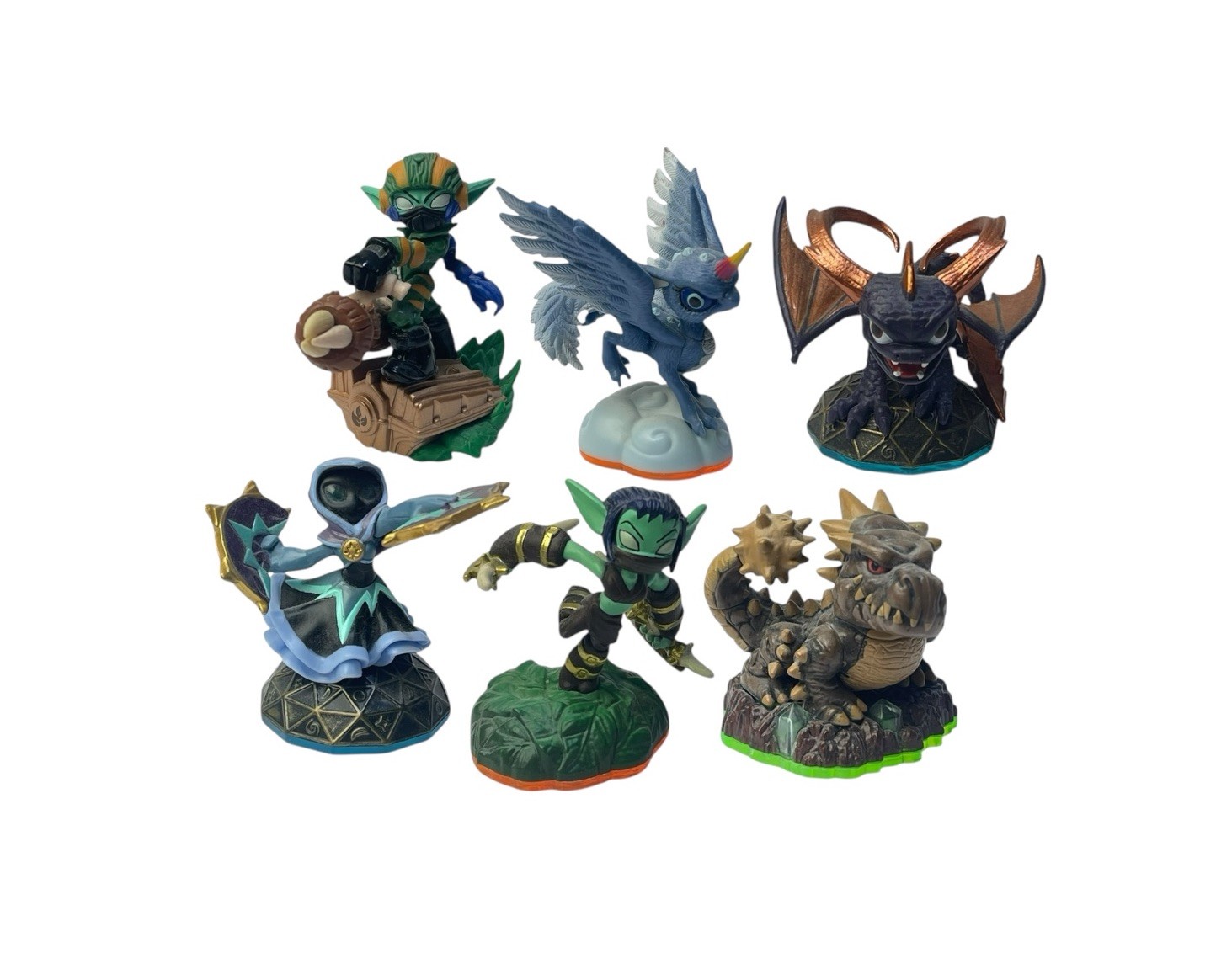 Lot of 6 Skylanders Activision Figures Spyro Super Shot Stealth Elf Whirlwind +