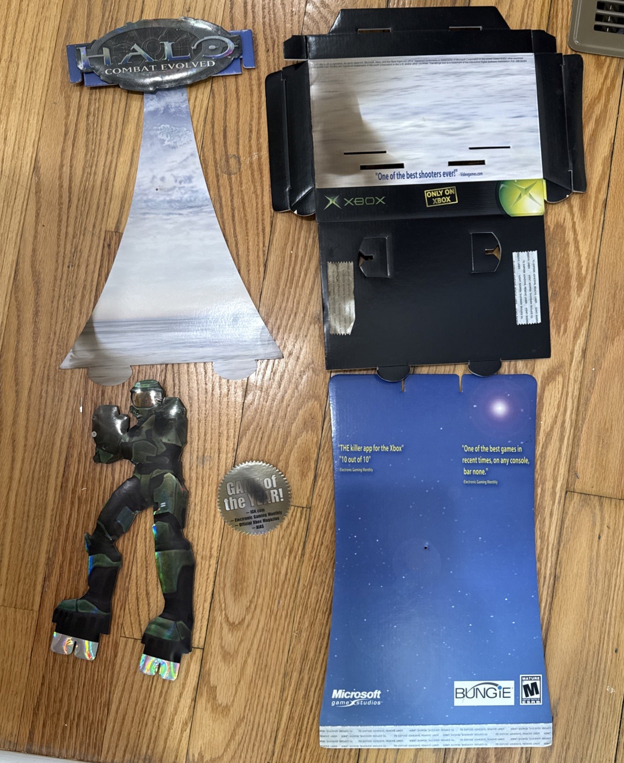Halo Combat Evolved GameStop Retail Store Standee- Unfolded But Smoke Damage