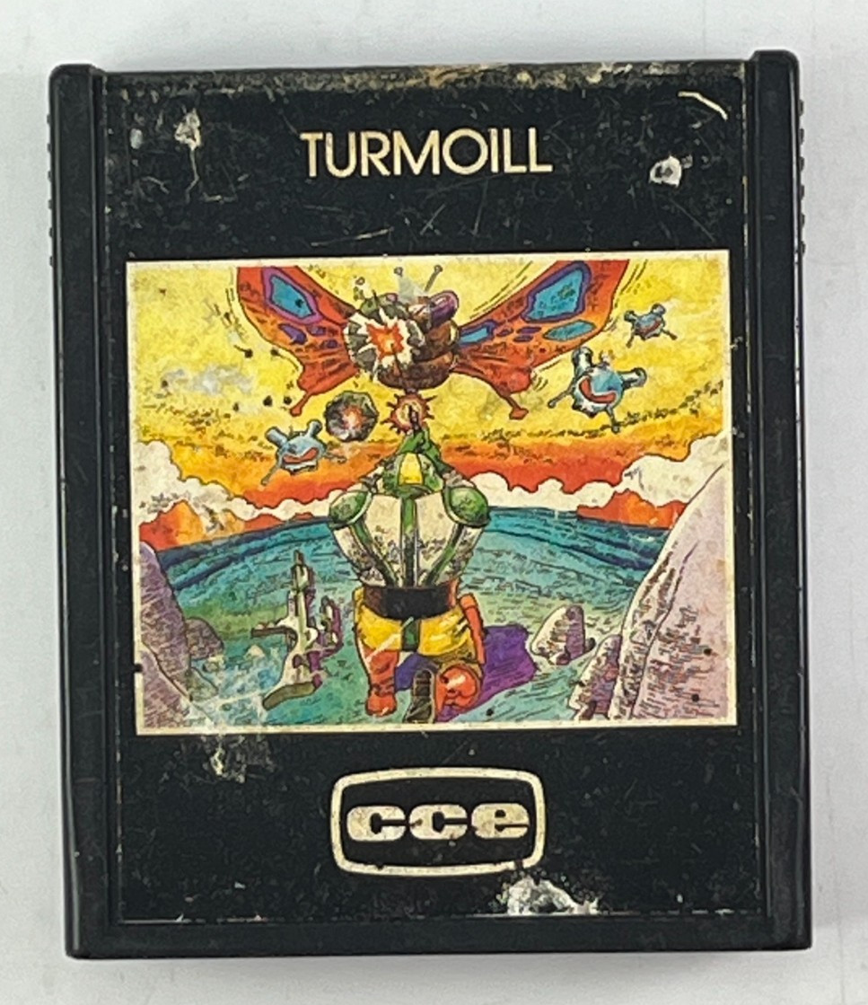 Turmoill C-850 CCE Video Game Cartridge Illustrated Brazil Atari 2600 TESTED