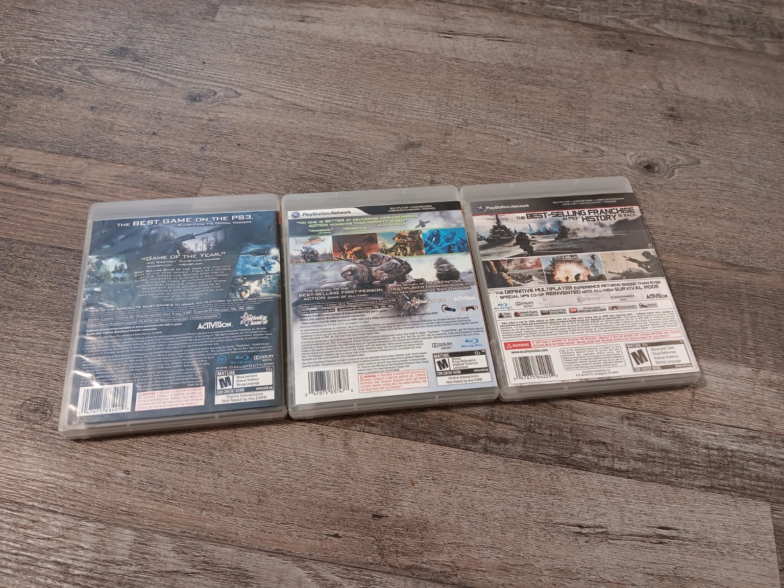 Call of Duty Modern Warfare Trilogy 1 2 3 COD MW PS3 PlayStation 3 Lot Of 3 CIB