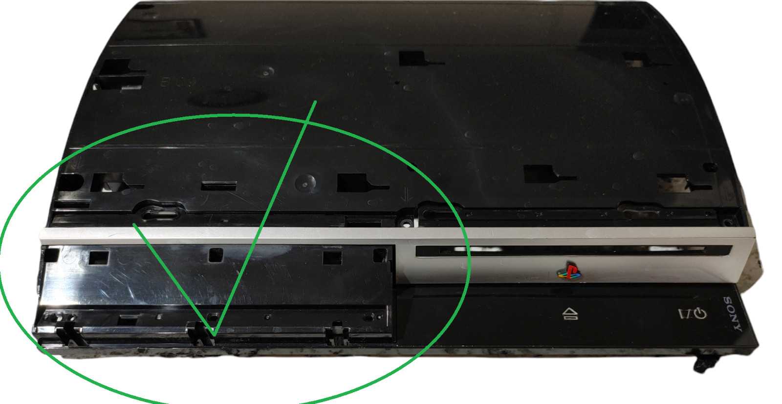 Sony Playstation 3 PS3 Original Top Left Cover for CechG01, H01, K01, L01, P01