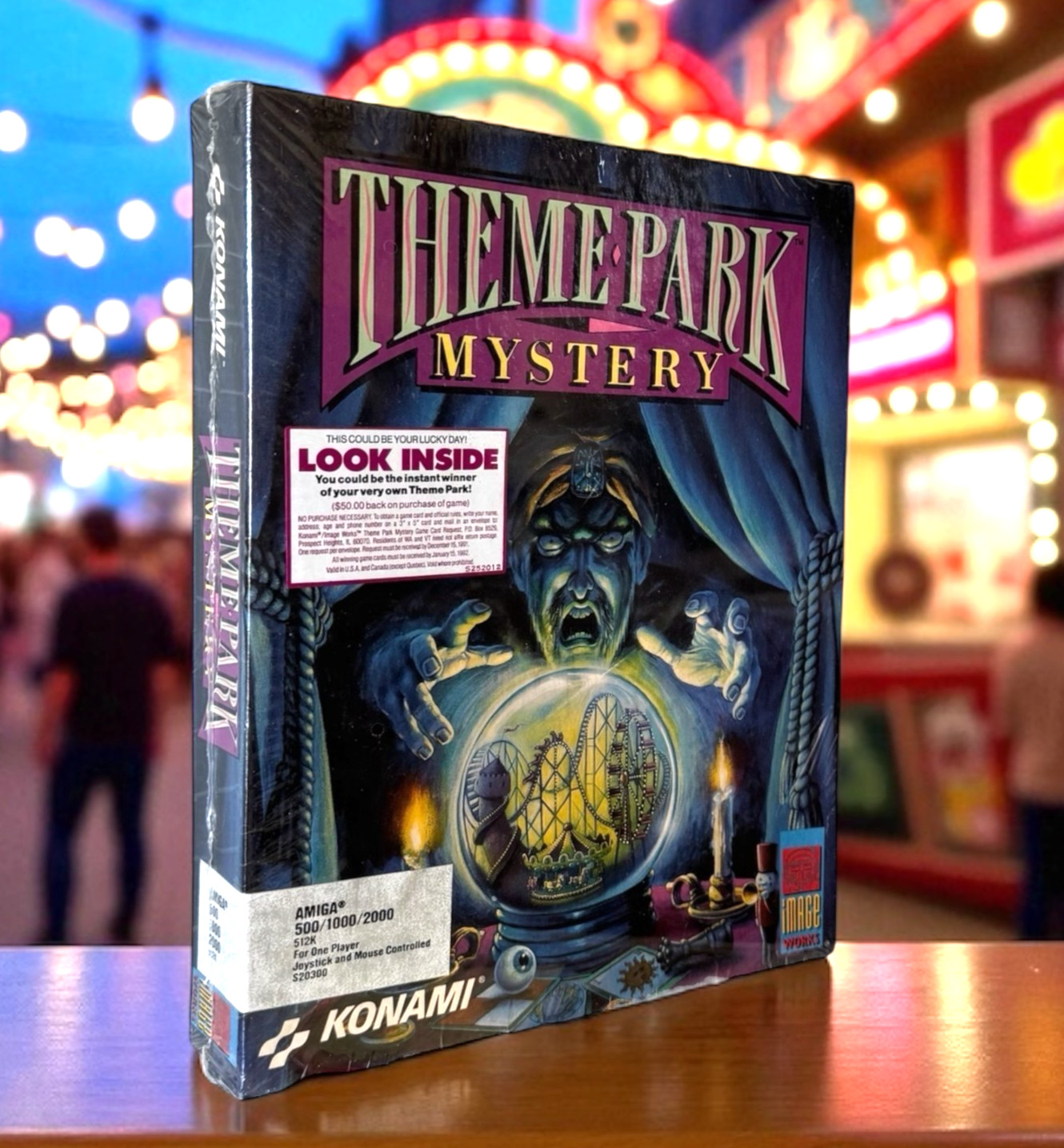 Konami “Theme Park Mystery” Amiga – 1990 Adventure Game – Factory Sealed