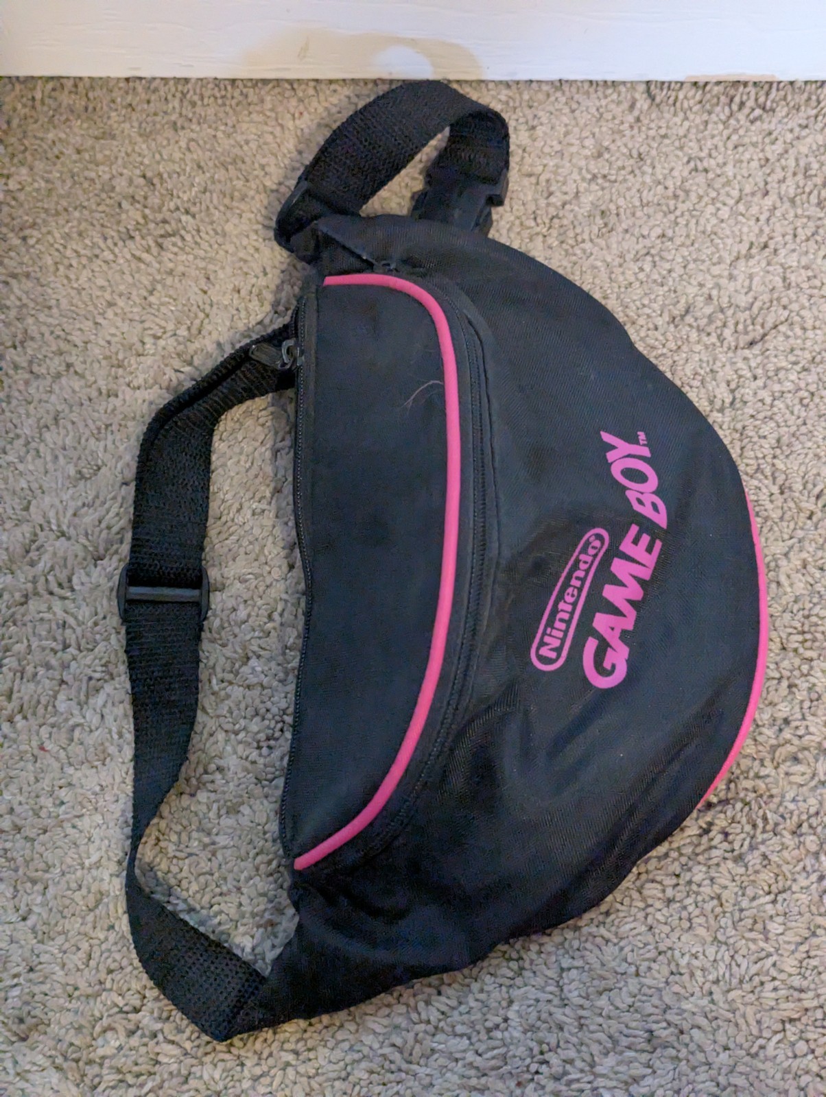 Nintendo Game Boy Travel Fanny Pack Storage Black/Pink