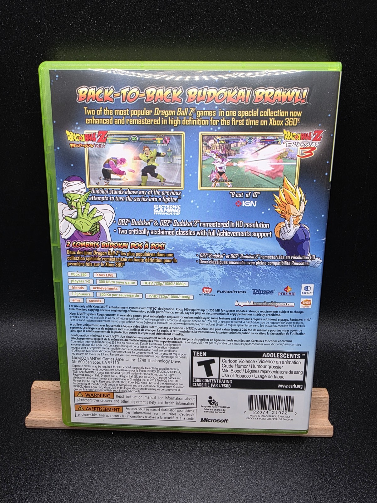 Dragon Ball Z: Budokai HD Collection -Xbox 360 (2012) Complete with manual