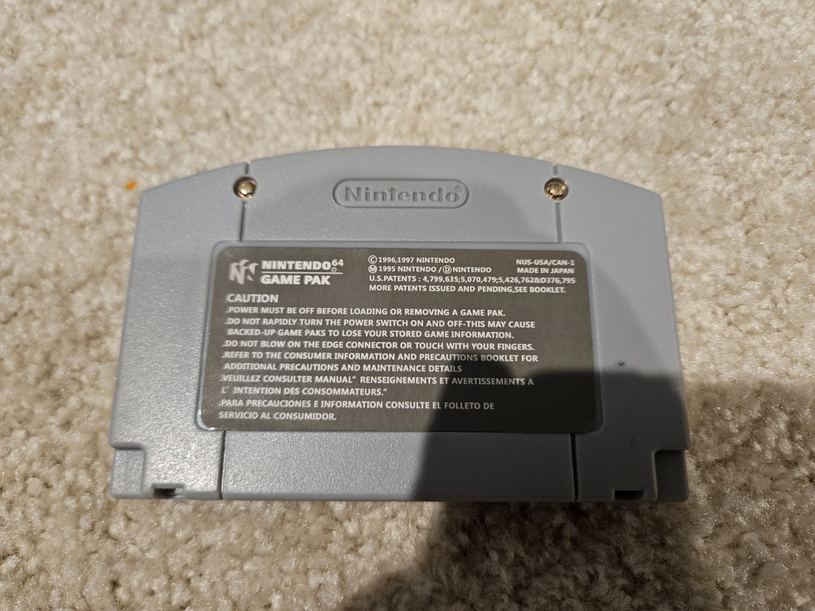 Mario Kart 64 (Nintendo N64, 1997) – NUS-006