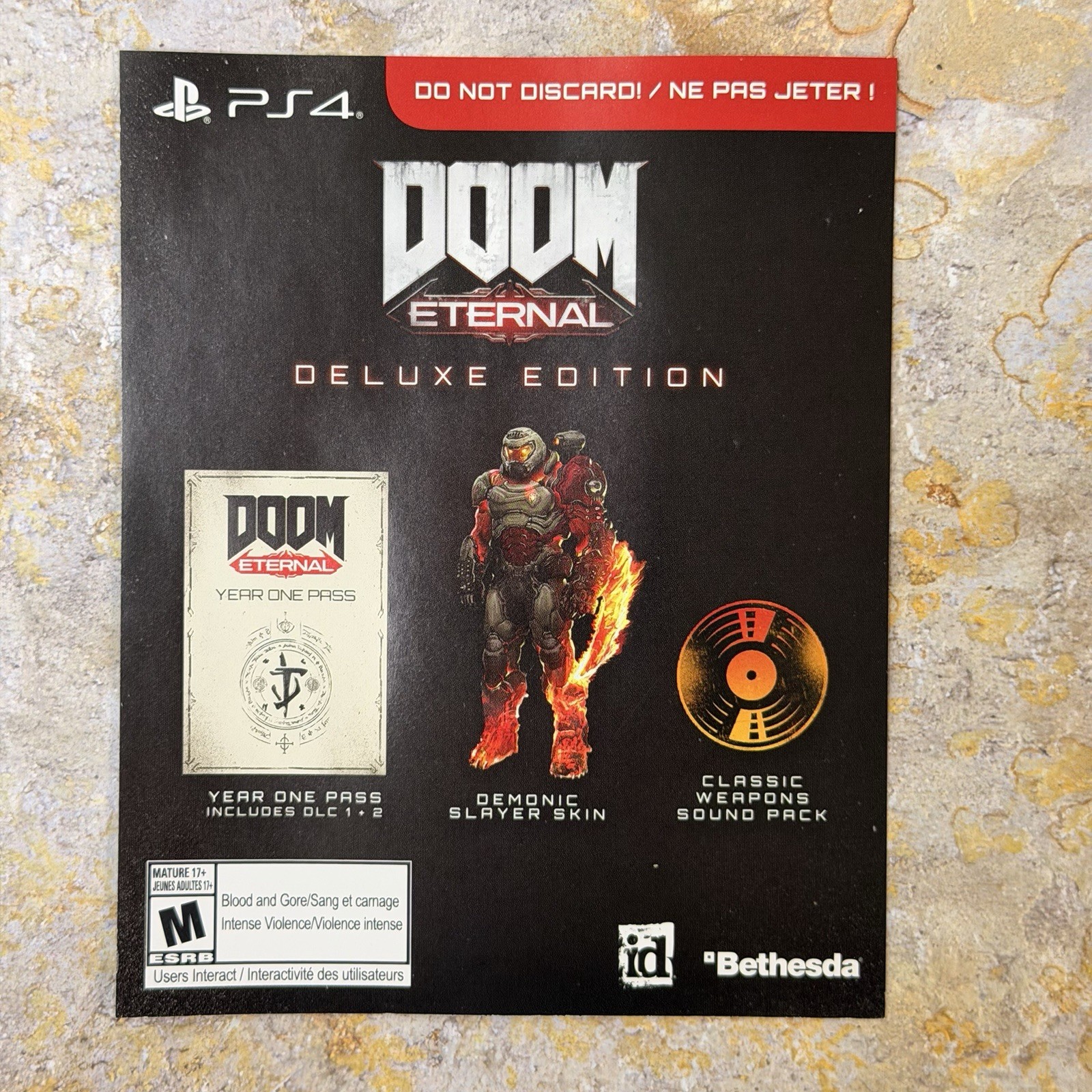 Doom Eternal Steelbook CIB – Sony Playstation 4 PS4