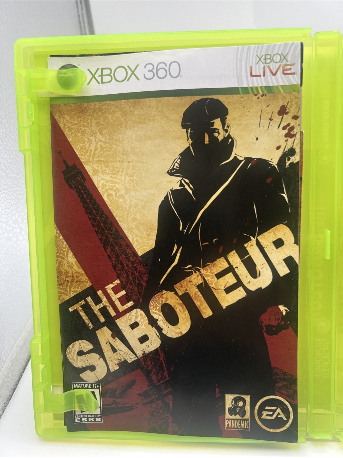 Electronic Arts The Saboteur Xbox 360 NTSC-U/C M-Mature Action w/ Manual
