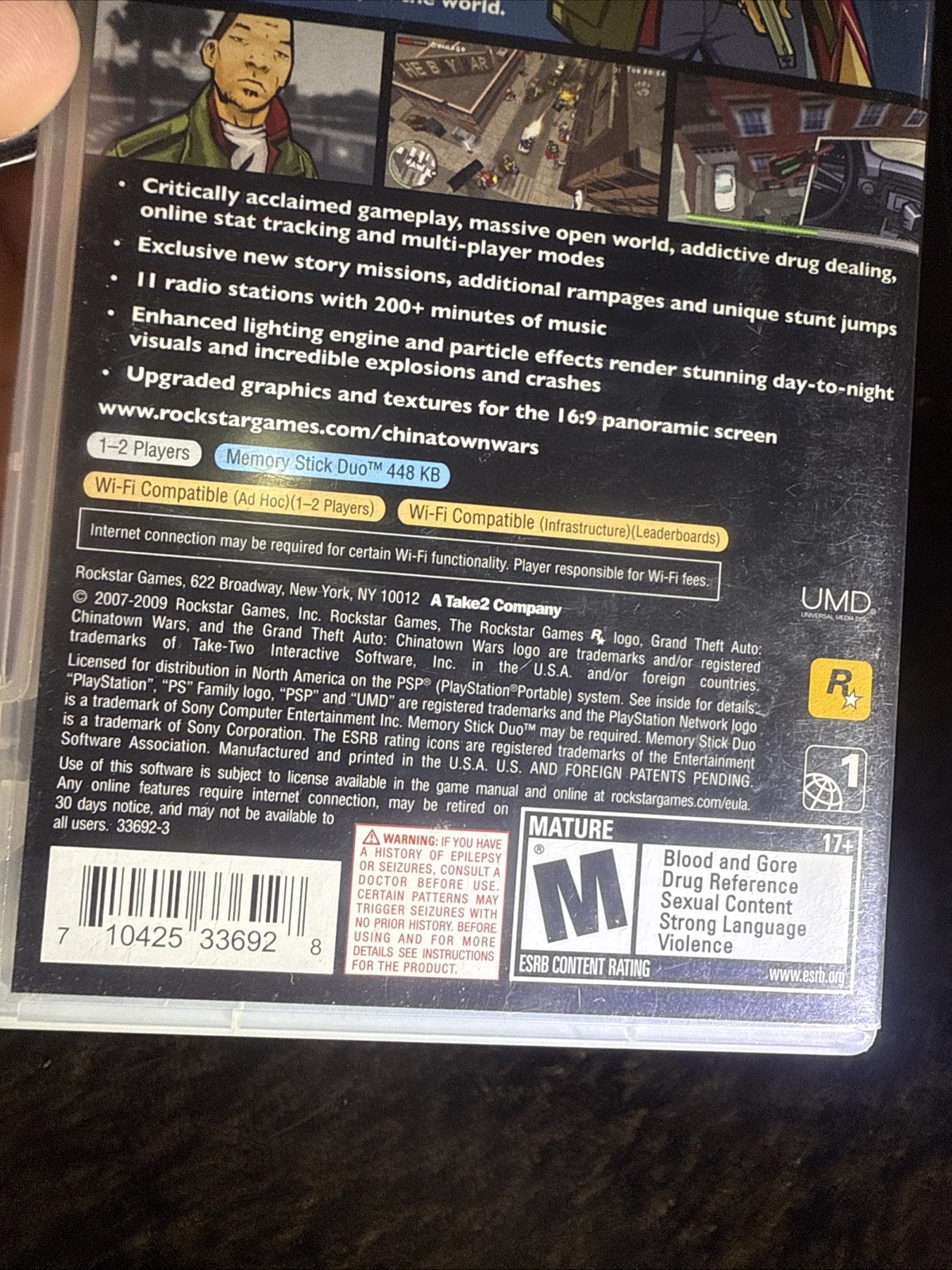 Grand Theft Auto: Chinatown Wars + Map And Manual Sony PSP Extra Mint Condition
