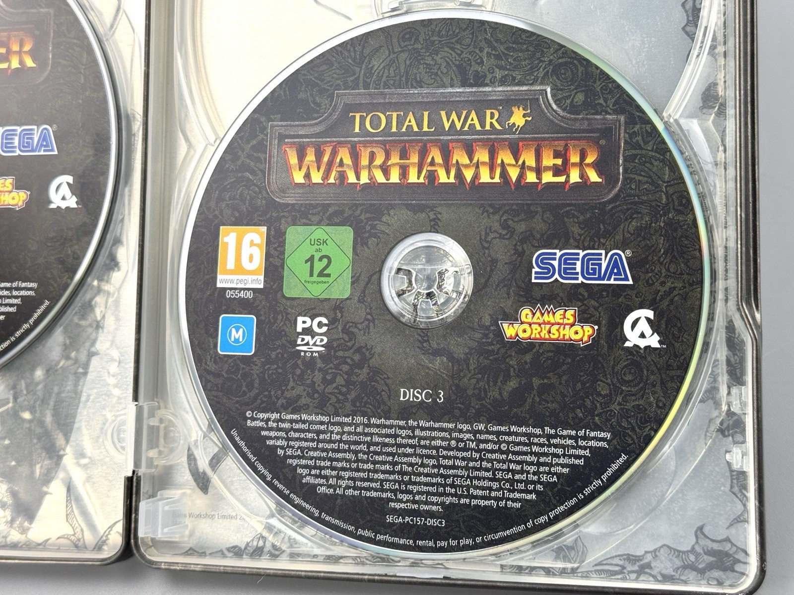 Total War: Warhammer (PC, 2016) CIB Complete Steelbook Metal Case – USED! RARE!