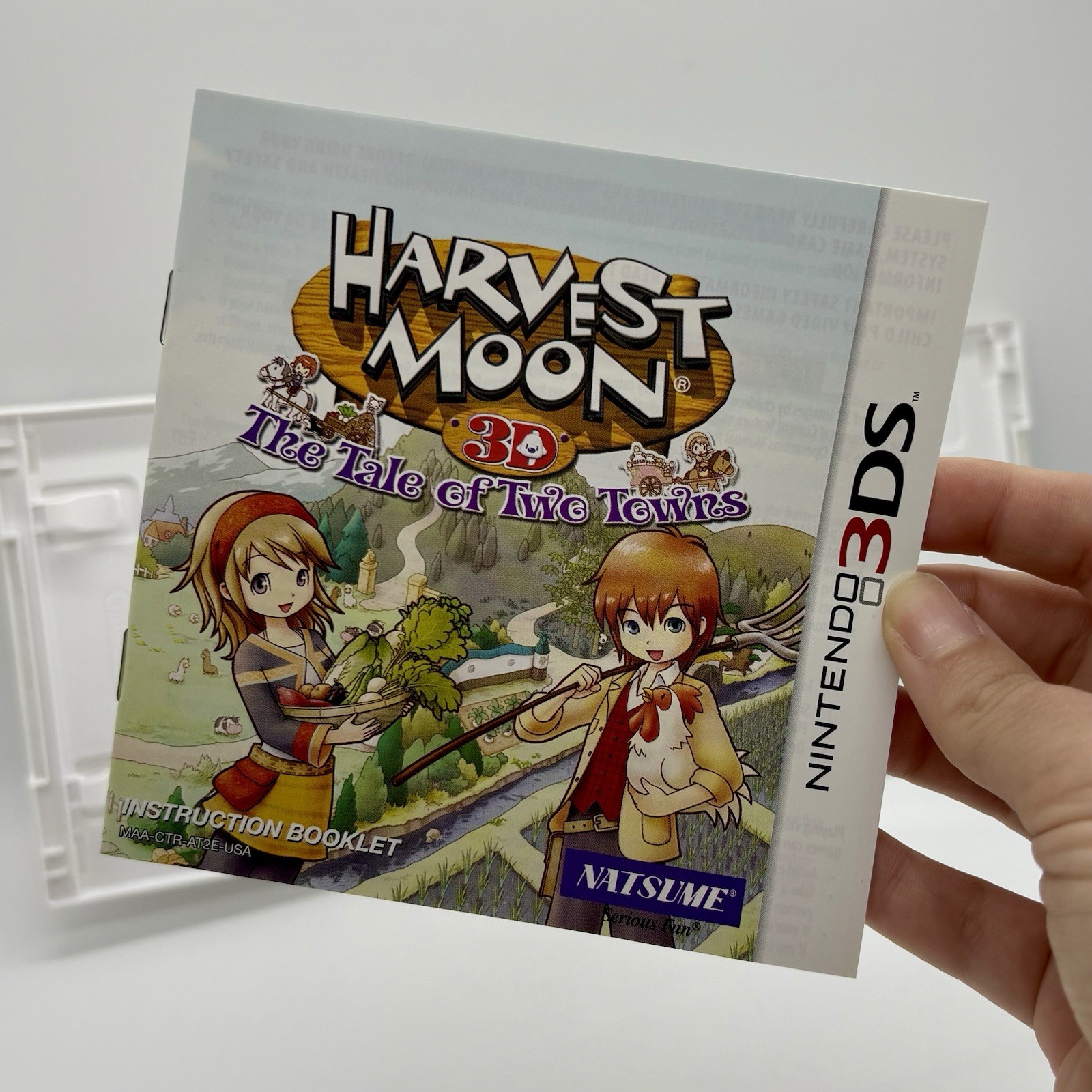 Harvest Moon 3D: The Tale of Two Towns (Nintendo 3DS) CIB Complete Tested