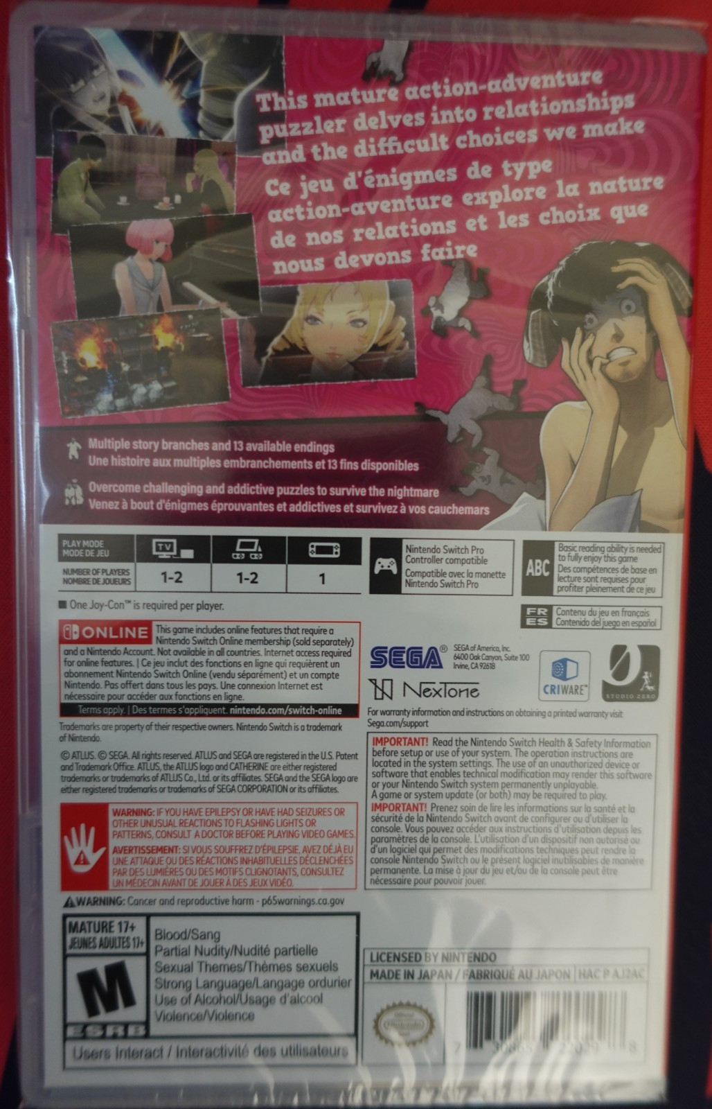Catherine: Full Body – Nintendo Switch – Sealed.