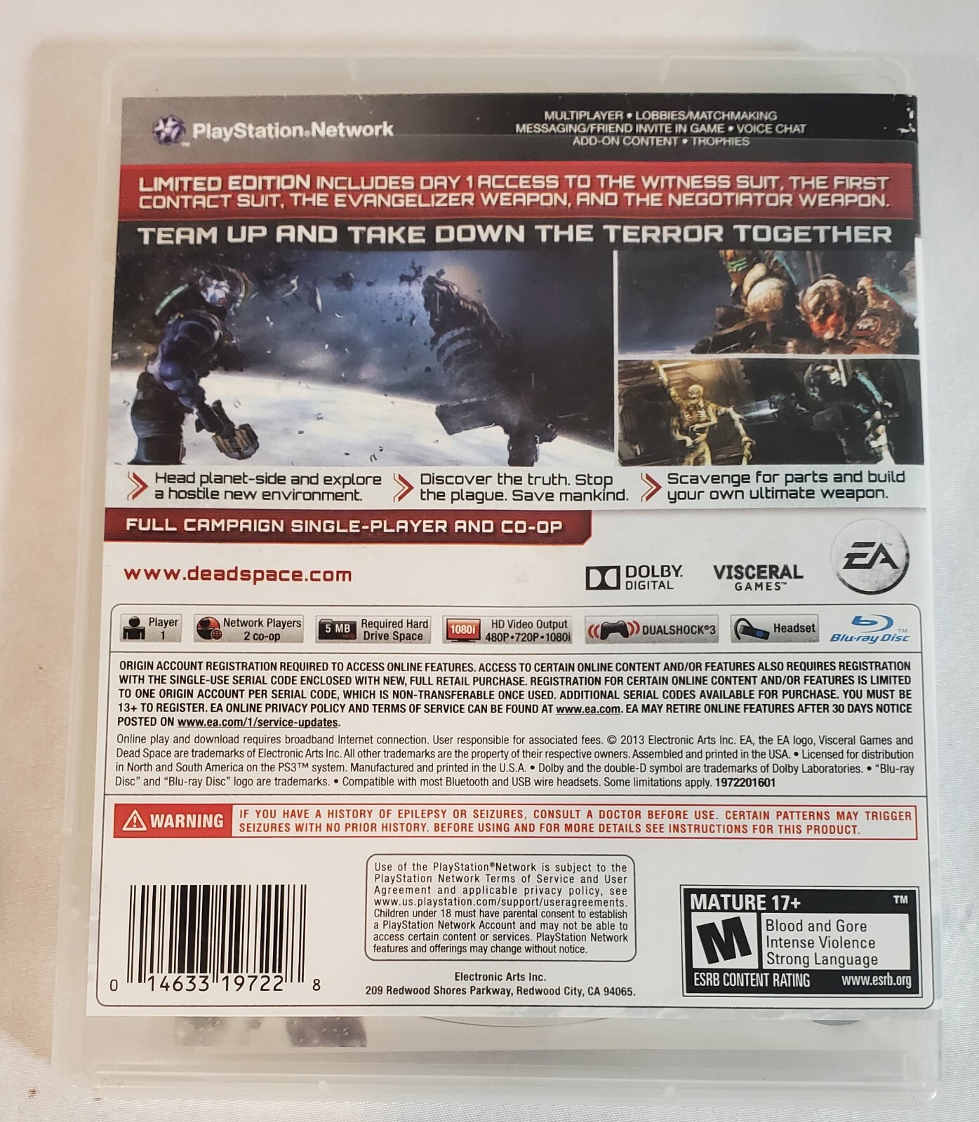 Dead Space 2 LE & 3 (Sony PlayStation 3, 2011) VGC FAST SHIPPING📦🎮🔥