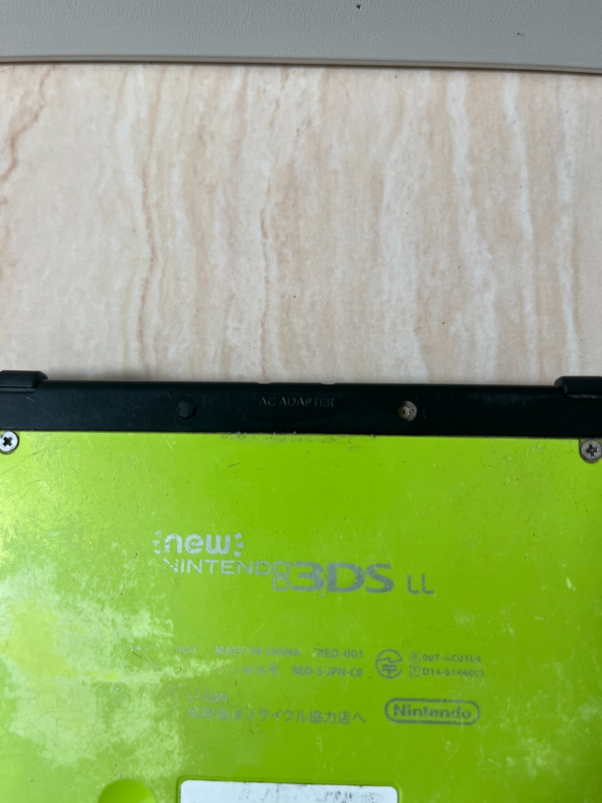 IPS Nintendo New 3DS XL LL Lime Black Console Tested IPS Bottom Japan T026
