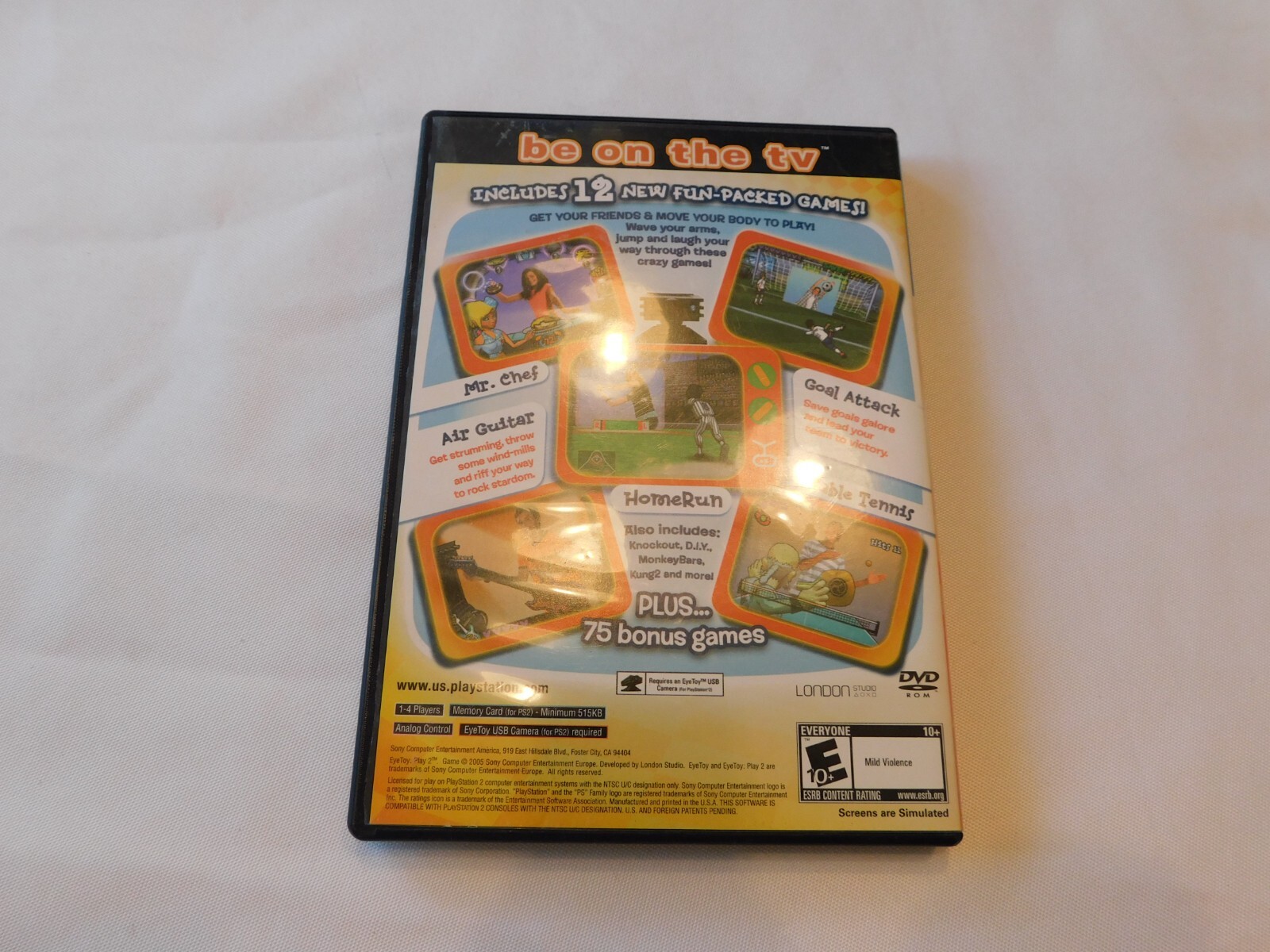 EyeToy: Play 2 PlayStation 2 PS2 video game Rated E10+ Everyone 10+ 2005 #