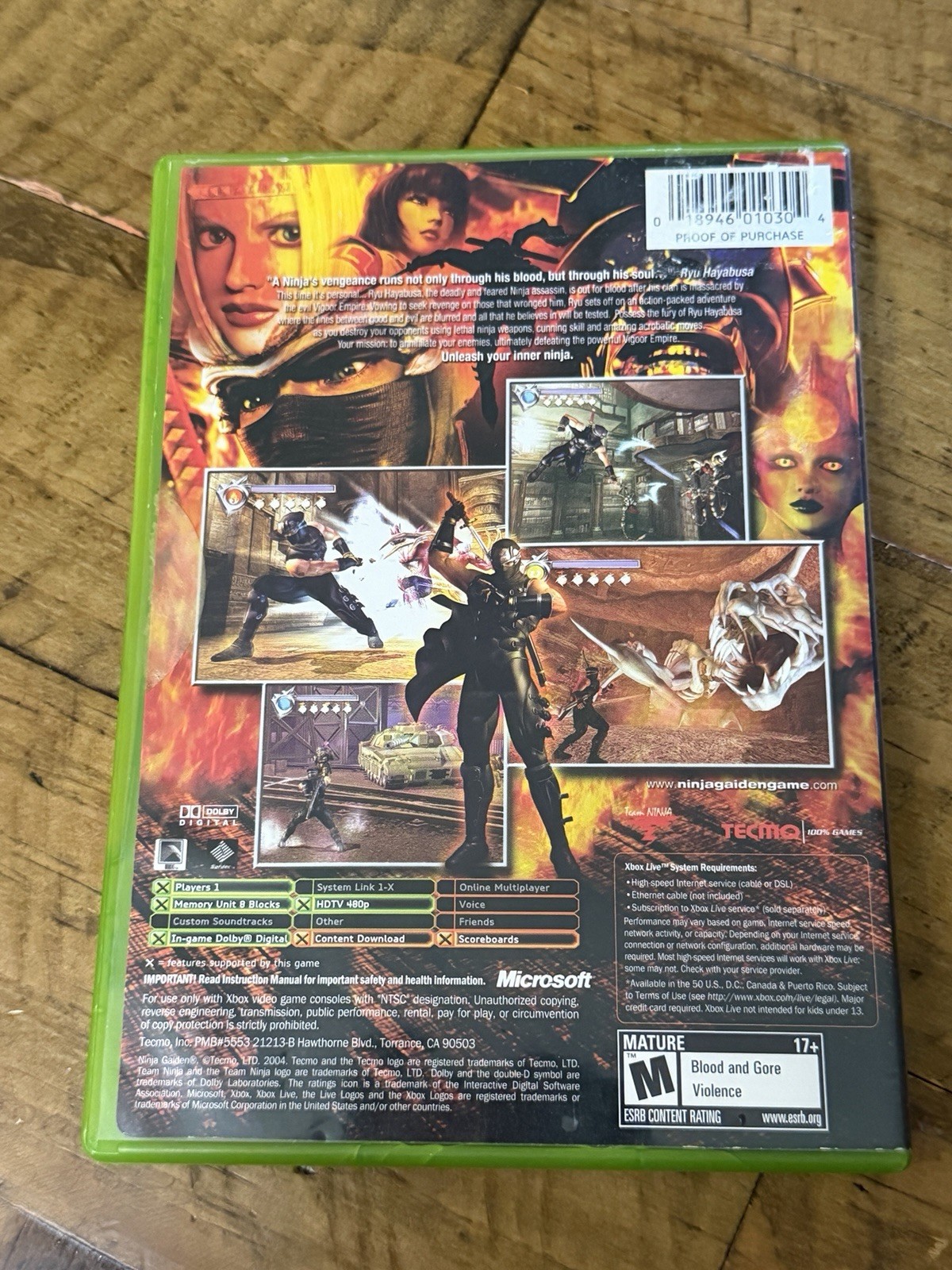 Ninja Gaiden (Microsoft Xbox, 2004)