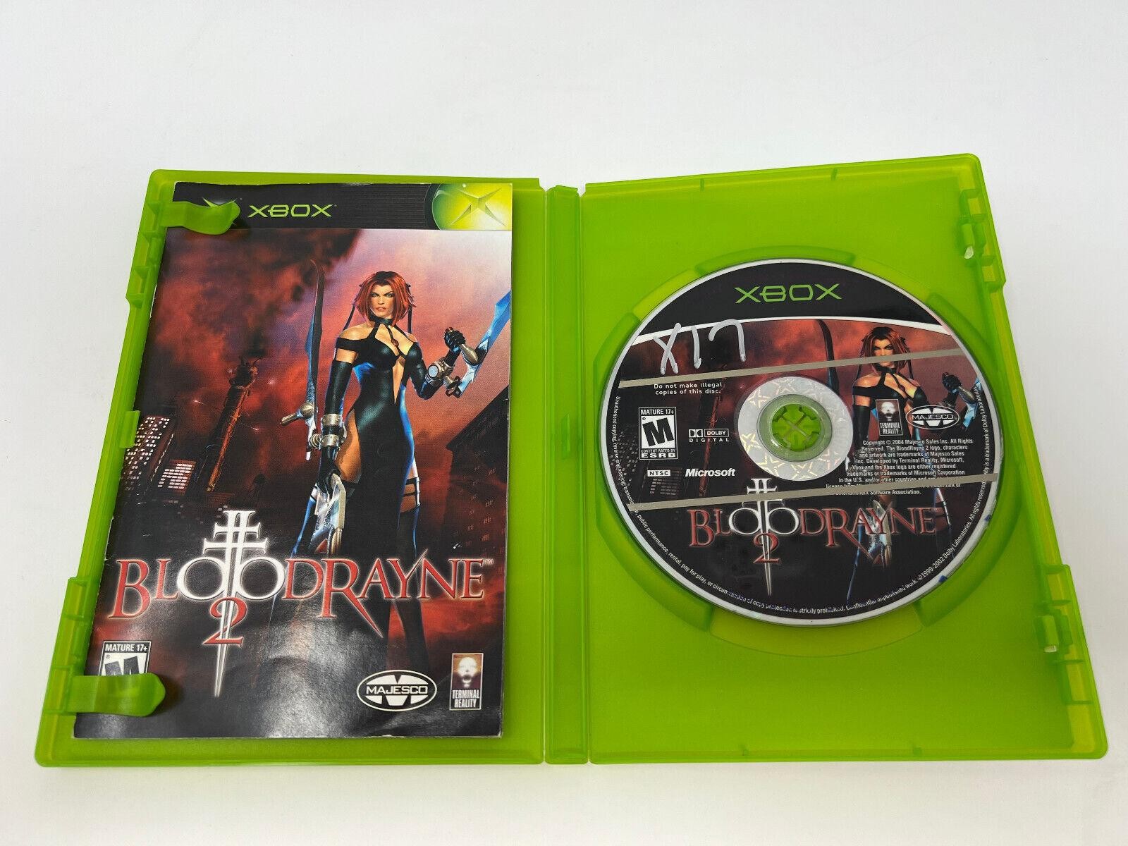 BloodRayne 2 (Microsoft Xbox, 2004) Complete CIB with manual! VGC Disc-TESTED-