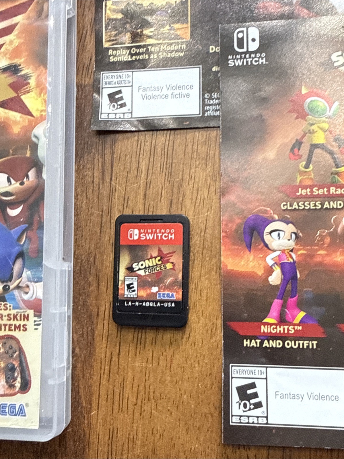Sonic Forces Bonus Edition (Nintendo Switch) Game & Case Tested