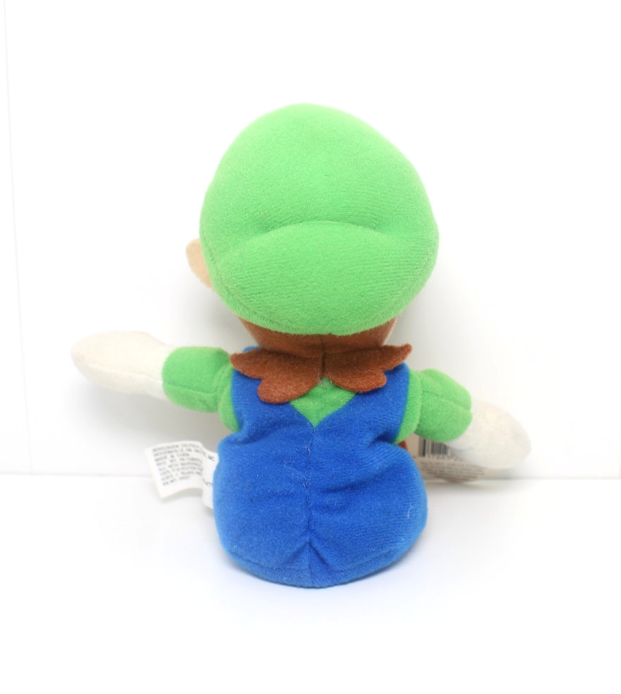 Vintage Nintendo 64 Luigi Beanbag Plush Doll + Hang & Tush Tag (BD&A, 1997)