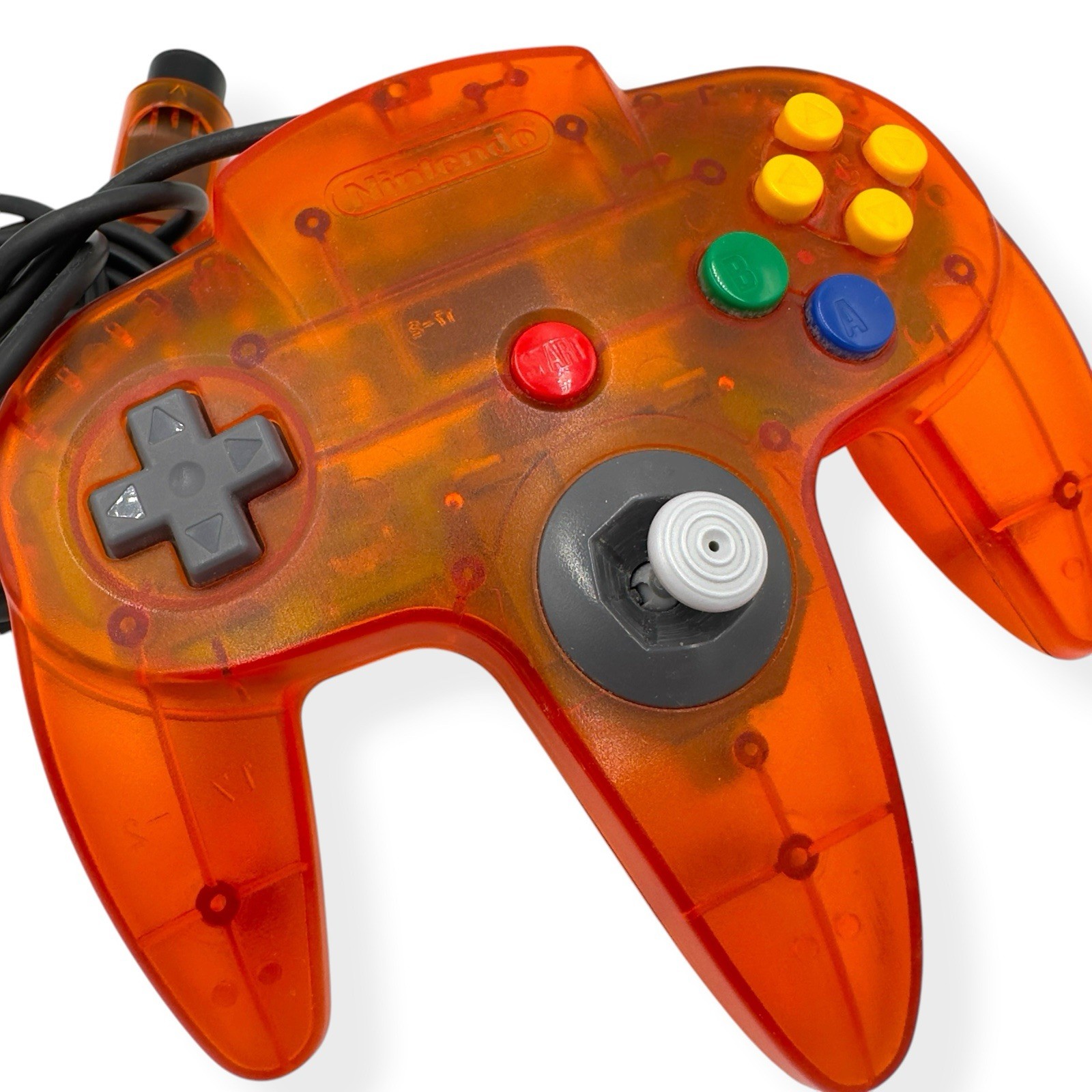 VTG Nintendo N64 Fire Orange Funtastic OEM Controller (Tested & Working) 1990s