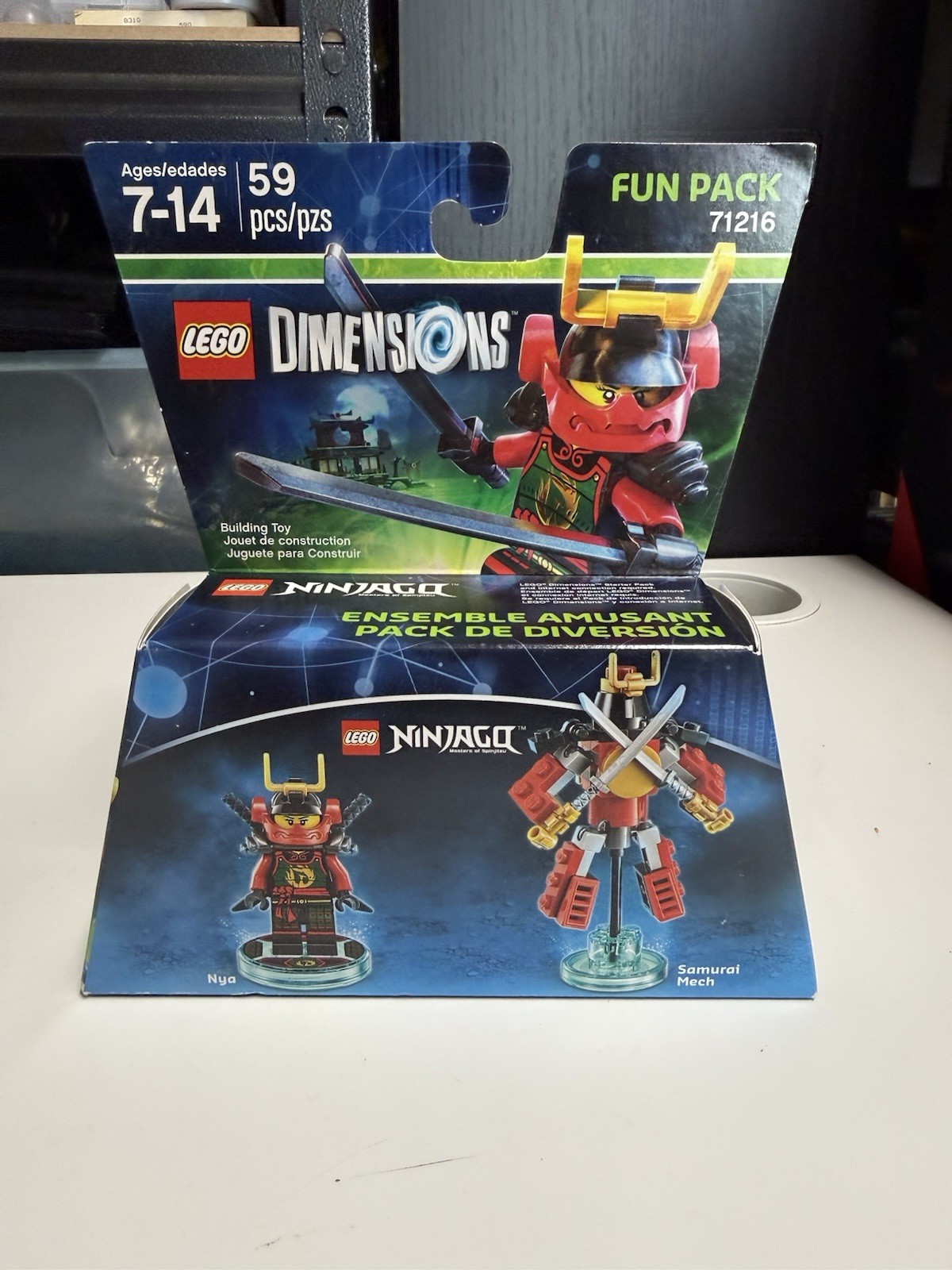 Lego Dimension Ninjago Nya Samurai Mech 59 Pcs Fun Pack 71216 NIB