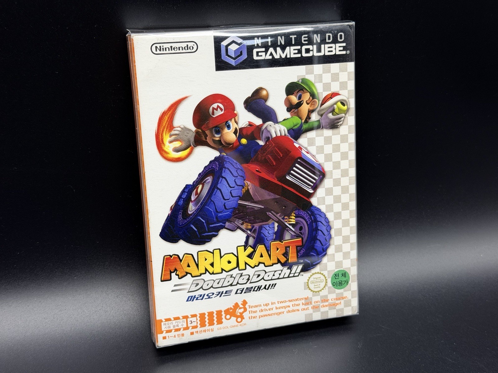 RARE Korean Mario Kart Double Dash Nintendo GameCube GC Korean Version Korea CIB