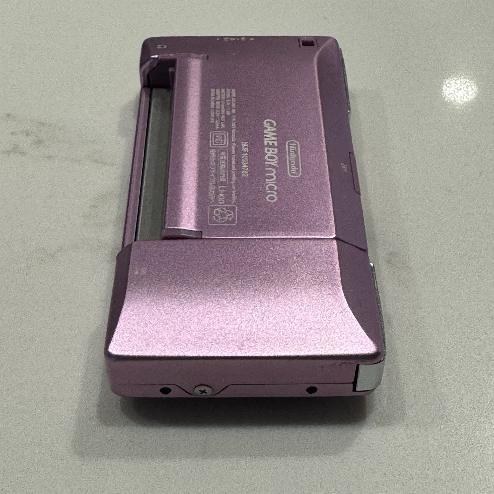 Nintendo Game Boy Micro OXY-001 Purple Console VGC Complete Box CIB OEM Charger
