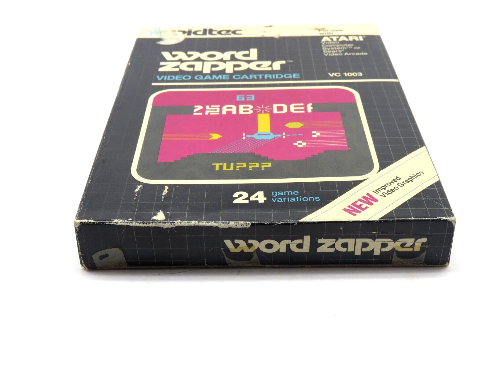 Word Zapper (Atari 2600, 1982) By US Games Vidtec (Box, Cartridge & Manual) NTSC