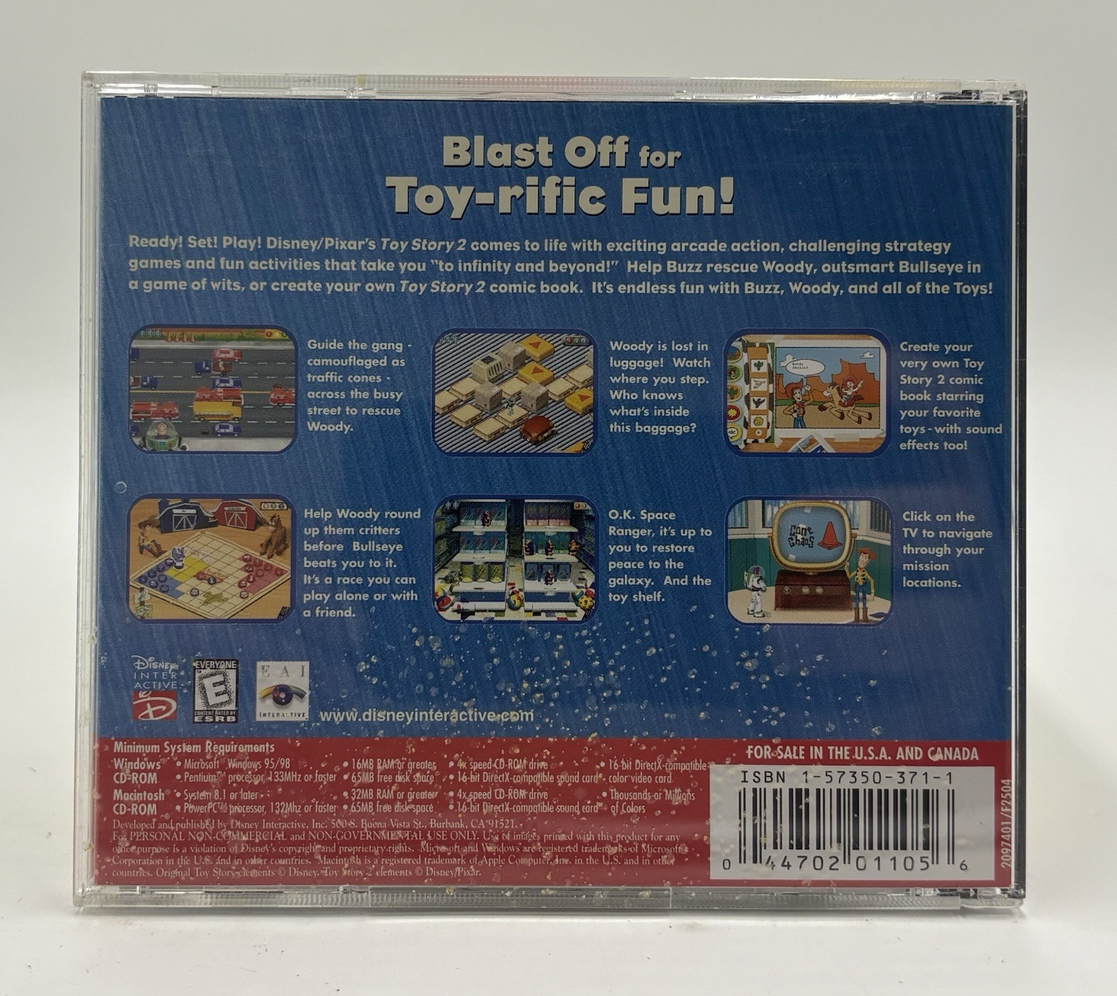 Toy Story 2 Activity Center PC/Mac CD-ROM Game *No Scratches*